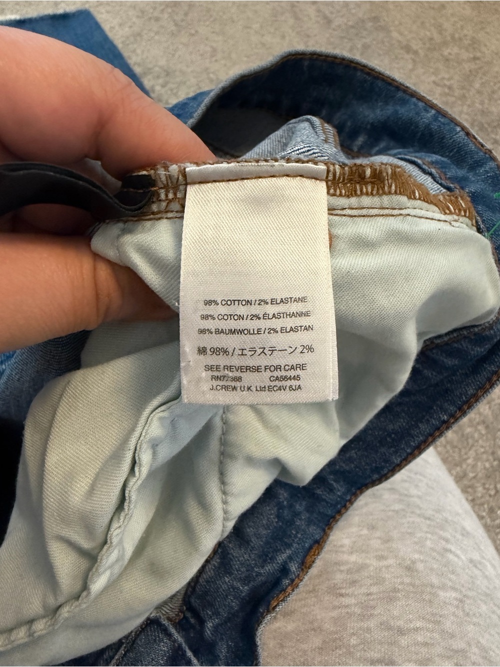J Crew slim broken in boyfriend cigarette jeans Classic Blue denim capsule 35 - Picture 7 of 10